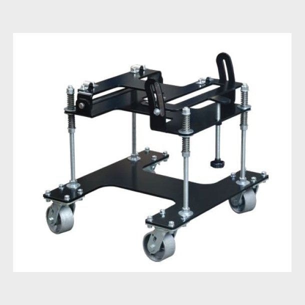 P013.-Adjustable trolley.-Allows transporting the machine and provides support when working plates with large dimensions.