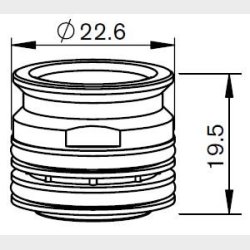 71502036 - AM367-2036 - AM-NOZZLE ADAPTOR WITH 8 HOLES - AL248.E - Pieces per PK - 1