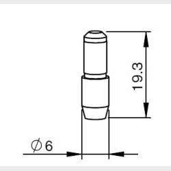 71800009 - P921K000P25 - JPZA5-6 - AM416-0009 - AM-SAFETY PIN - AL345.E - Pieces per PK - 1