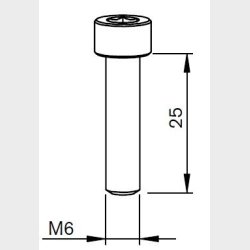 71800008 - L249OA005 - AM416-A005 - AM-SAFETY SCREW - AL346.E - Pieces per PK - 1