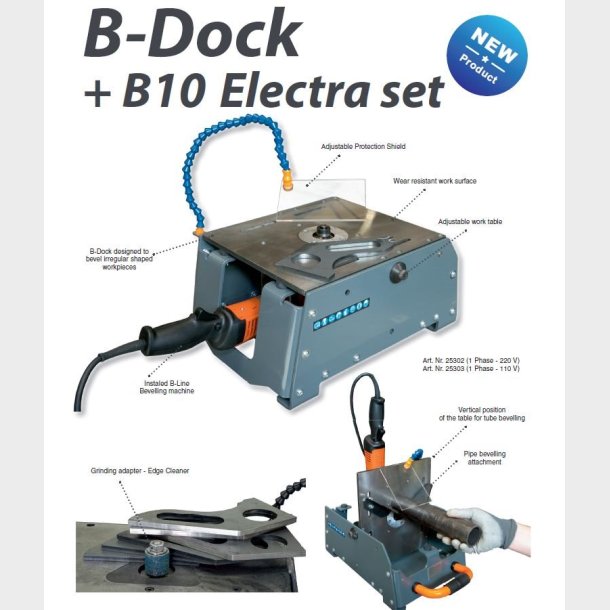 25302 - BEVELER B10 ELECTRA + B-DOCK 230V. 1700W Without head
