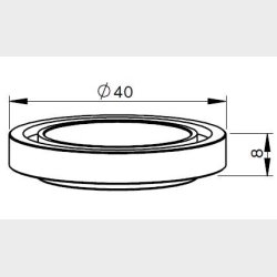 46683301070 - MZ335-1070 - MZ-BRASS BASE - AL84.E - Pieces per PK - 1