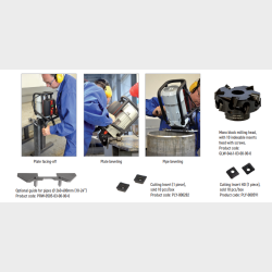 P013.-BM 21S.-Stainless Steel versionmilling head and cutting inserts included, 230V
