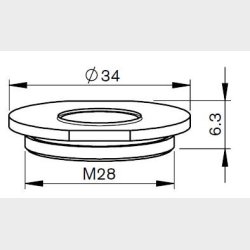 46683301100 - MZ335-1100 - MZ-COPPER NUT - AL83.E - Pieces per PK - 1