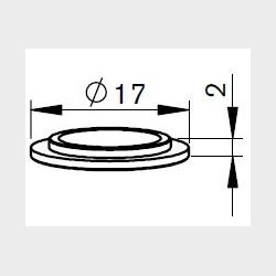46683301160 - MZ335-1160 - MZ-COPPER RING 17x2 - AL82.E - Pieces per PK - 1