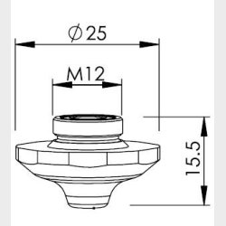 1835747 - TR407-5747 - TR-DOUBLE NOZZLE � 4.0 EAK - L2243.E - Pieces per PK - 1