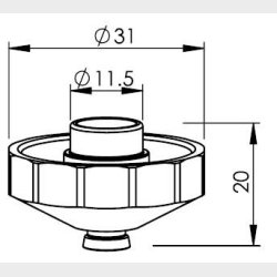 1774020 - TR407-4020 - TR-NOZZLE EFL D2,0 - L1802.E - Pieces per PK - 1