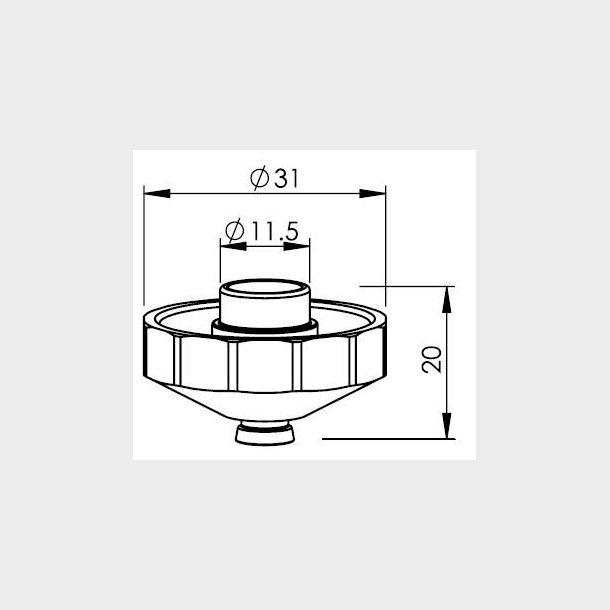 1774020 - TR407-4020 - TR-NOZZLE EFL D2,0 - L1802.E - Pieces per PK - 1