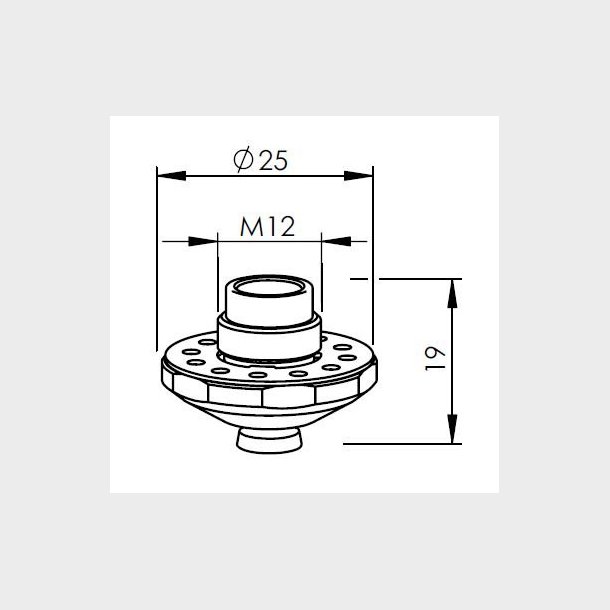 1879952 - TR407-9952 - TR-NOZZLE EGL D2,0 - L1992.E - Pieces per PK - 1