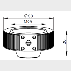46683301140 - MZ335-1140 - MZ-ALUMINIUM BODY - AL73.E - Pieces per PK - 1