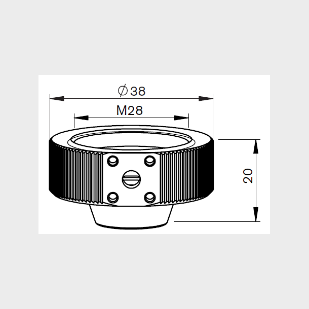 46683301140 - MZ335-1140 - MZ-ALUMINIUM BODY - AL73.E - Pieces per PK - 1