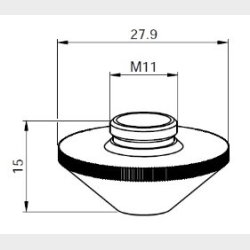 M000112155 d6,0ch8,0  - LV333-2155 - LV-NOZZLE 6.0 MM CH 8.0 - L2460.E - Pieces per PK - 1