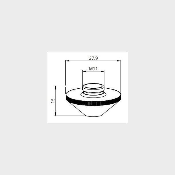 M000112155 d6,0ch8,0  - LV333-2155 - LV-NOZZLE 6.0 MM CH 8.0 - L2460.E - Pieces per PK - 1