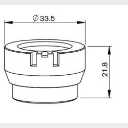 281146.OEM - Nozzle Holder, ITM 1,5"" DZ (OEM) P0380-211-00001 Black alu. Precitec