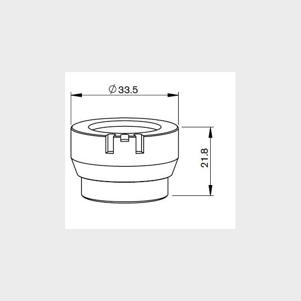 281146.OEM - Nozzle Holder, ITM 1,5"" DZ (OEM) P0380-211-00001 Black alu. Precitec