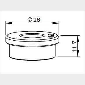 Conical - 281330 - P0571-1051-00001, 6930281333, 055456, P0571-110287 - PT348-1052 - PT-NOZZLE HOLDER KT B2