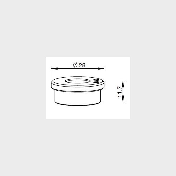 281330K-OEM - Nozzle holder Ceramic Original Conical PRECITEC KTB2, P0571-1051-00001 - 055456