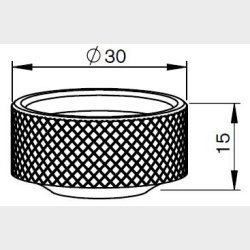 71800026 - BQ933D94H01 - AM367-0269 - AM-MB-NOZZLE NUT SHORT - AL269.E - Pieces per PK - 1