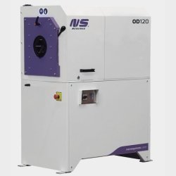 N004 - OD120 Orbital tube deburring machine cleans burrs away and removes sharp edges caused by sawing from the tube.