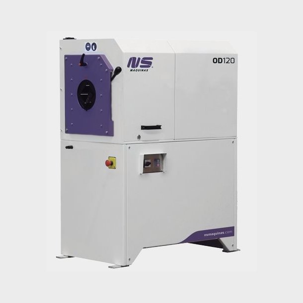 N004 - OD120 Orbital tube deburring machine cleans burrs away and removes sharp edges caused by sawing from the tube.