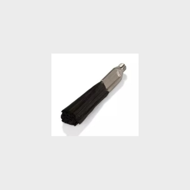 P07194 - KULFIBERB�RSTE - STANDARD - RUSTFRI ST�L - TIL TIG B�RSTE Kulfiberb�rster af h�jeste kvalitet for en meget lang levetid. Den rustfri st�lfatning med det lige M6-gevind passer til alle TIG Brush-rensere i rustfrit st�l til svejses�mme.