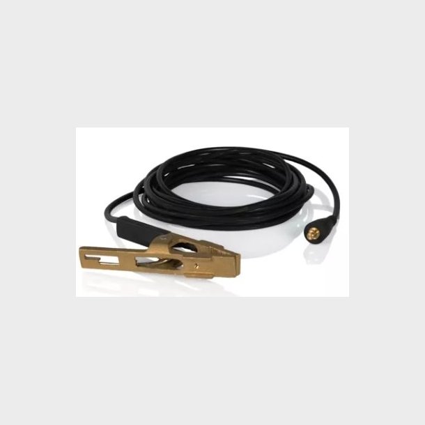 P07196 - SORT KABEL MED JORDKLEMME TIL TIG B�RSTE Det 6,0 m lange kabel med jordklemme i sort er meget anvendeligt til reng�ring af store komponenter s�som beholdere eller til montering p� stedet.