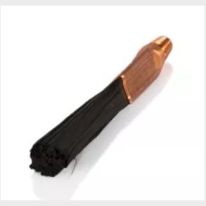 P07848 - Carbonfibre brush - Premuim - tapered / konisk fitting Kulfiberb�rste af h�j kvalitet med 30 % flere b�rster for en meget lang levetid. Kobberfatningen med det koniske M6-gevind passer til alle WELDBrush