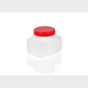 P07724 - Solution Container - wide necked red lid - 500ml