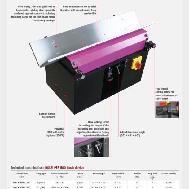 30201 - 1 - ROLEI PEF 500 Machine (EU) - 220 - 240 volts, 50 - 60 Hz - HTS84601900 - DE - _maxrpm -