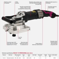 30150 - 1 - ROLEI EF 115 Professional - Machine (EU) 1,750 watts, 220 - 240 volts - HTS84601900 - DE - _maxrpm - 8900