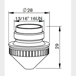� 1,0 - 146331A4 - 3164010046 - SA365-01A4 - SA-NOZZLE � 1.0 - L375.E - Pieces per PK - 1