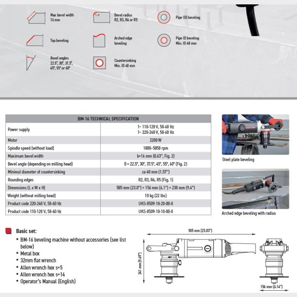 P013.-BM-16.-milling head and cutting Inserts not included