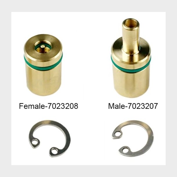 7023207 + 7023208 - BY327-3210 - BY-WATER CONNECTOR MALE + FEMALE - AL418.E - Pieces per PK - 1